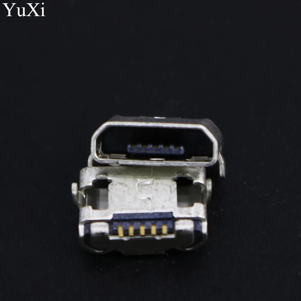 

100X Mobile phone USB Jack Cable socket Small Horn MINI Micro female usb charging port connectors for Gionee GN700T GN700W GN320