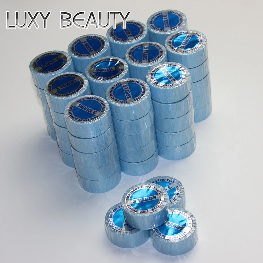 Lace Front Support Tape Width 2cm Double-Side Hair Extensions Adhesives Hair Glue For Lace Wigs Blue Tape 3yards 12yards 36yards Lace Front Support Tape Width 2cm Double-Side Hair Extensions Adhesives Hair Glue For Lace Wigs Blue Tape 3yards 12yards 36yards