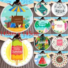 Новая мода крутой открытый прекрасный фруктовый пляжный Одеяло Портативный коврик для кемпинга пикника Путешествия 10 стилей 145X145 см Коврик