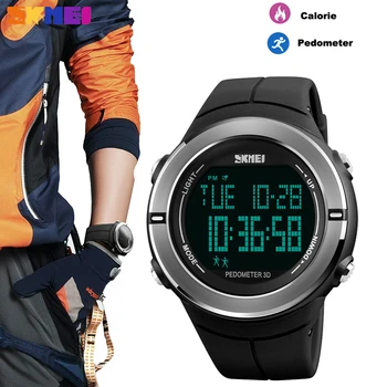 

SKMEI Brand Sports Watch Men Fashion Pedometer Calorie Waterproof Clock Military Electronic Digital Wristwatches Reloj Hombre