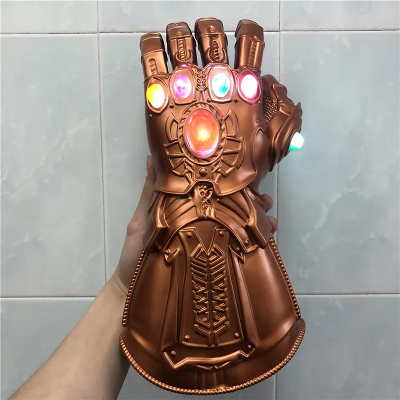 1:1 светодиодный светильник Thanos Gauntlet War cosplay светодиодный перчатки подарок костюм Хэллоуин реквизит