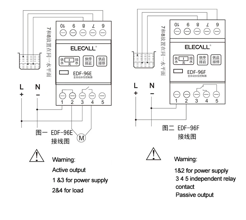 ELECALL EDF-96E/F насос поплавкового выключателя автоматический насос переключатель воды датчик AC220V контроллер водяного насоса регулятор уровня жидкости