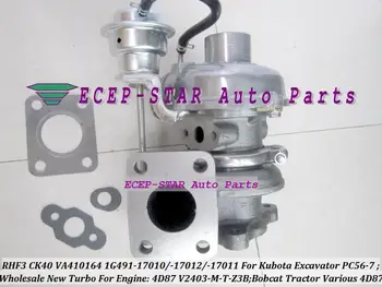 

Free Ship RHF3 CK40 VD410096 1G491-17012 1G491-17010 Turbo For Kubota Excavator PC56-7 For Bobcat Tractor 4D87 V2403-M-T-Z3B