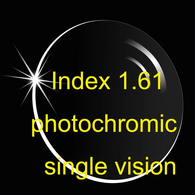 

Aspheric Photochromic single vision lens Index 1.61 AR coatings / thinner Prescription lens / Transition lens/Brown Gray