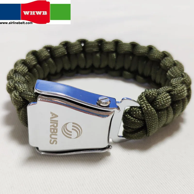 

Airbus Boeing Parachute Rope Outdoor Survival Bracelet Women's Retro Punk Casual Fashion String Army Green Jewelry Accessories