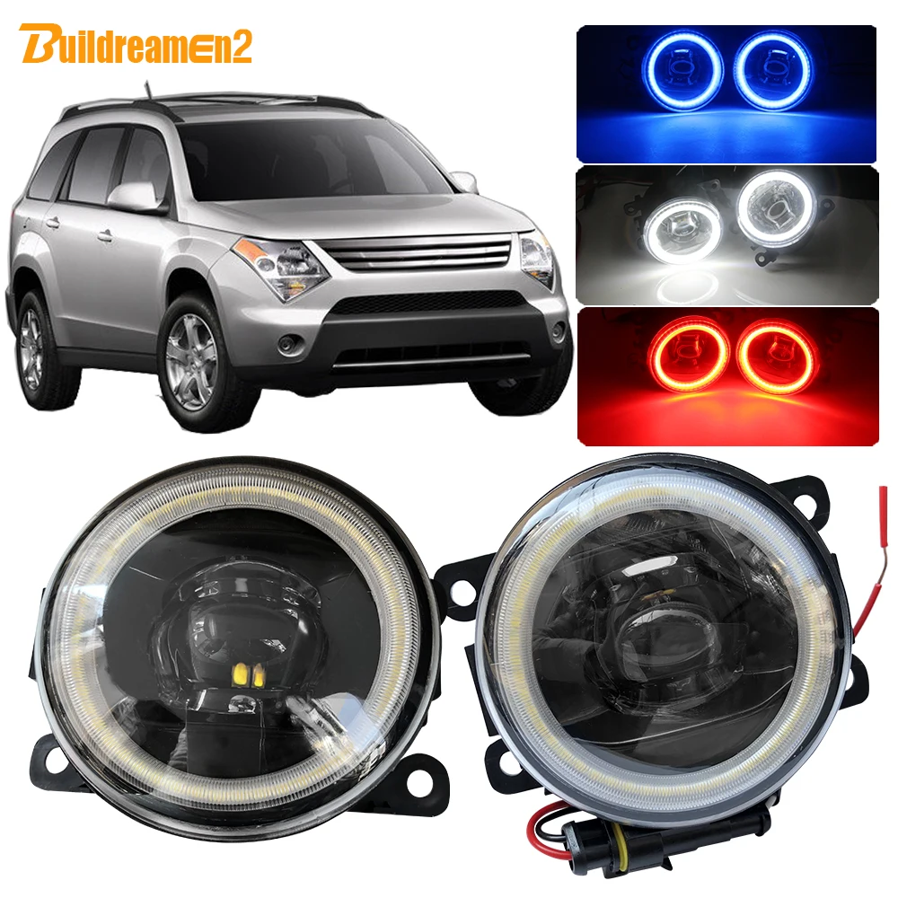 

Buildreamen2 For Suzuki XL7 XL-7 Car H11 LED Fog Light Assembly Angel Eye Daytime Running Light DRL 12V Styling 2007 2008 2009