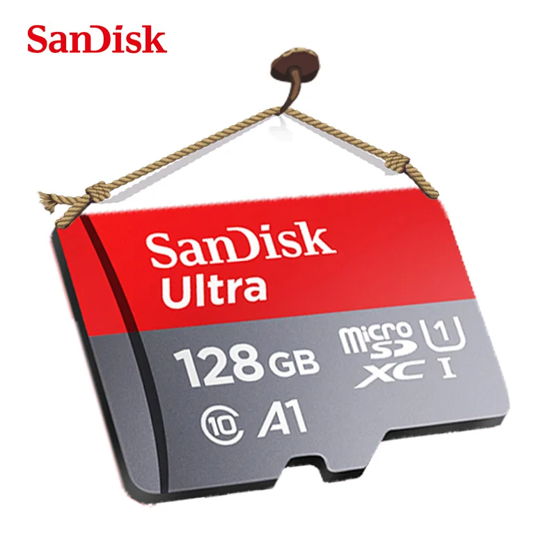 Лучший SanDisk Microsd карты 128 GB 100 МБ с. карты памяти 16 Гб, 32 ГБ, 64 ГБ и 200 ГБ 256 GB 400 GB 8 GB C10 U1 Microsd флэш карты памяти для телефона
