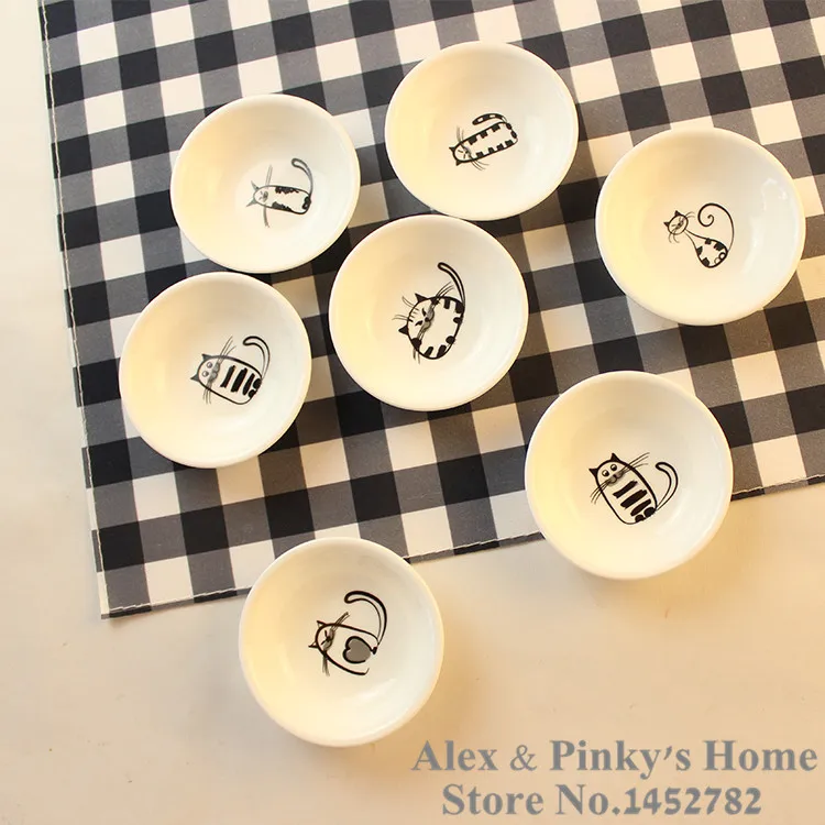 

1pc Japanese Dishes Saucer Snack Tray Fruit Tray Cartoon Plates Serving Tray