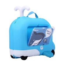 Travel tale для переноски детей с установленными поверх чемодан Детские ездят на поле для путешествий багаж на ролликах для путешествия