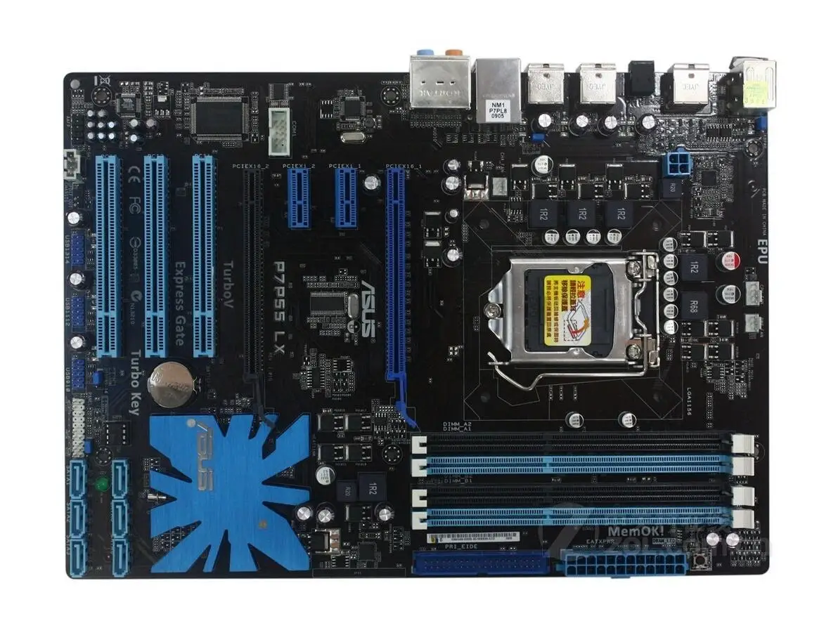 

ASUS original motherboard P7P55 LX DDR3 LGA 1156 Support I3 / I5 Desktop motherborad used 90%new