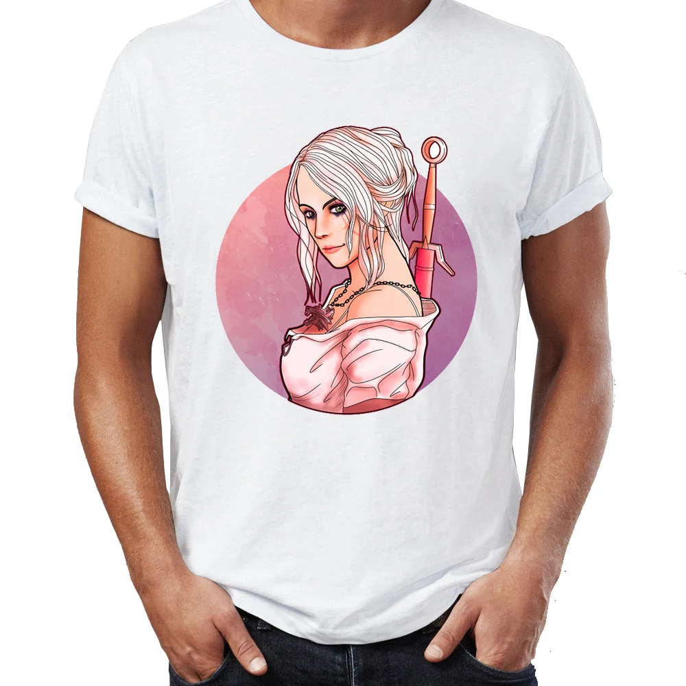 

Men's T Shirt the Fetching Witcheress Ciri the Witcher Awesome Gaming Tee