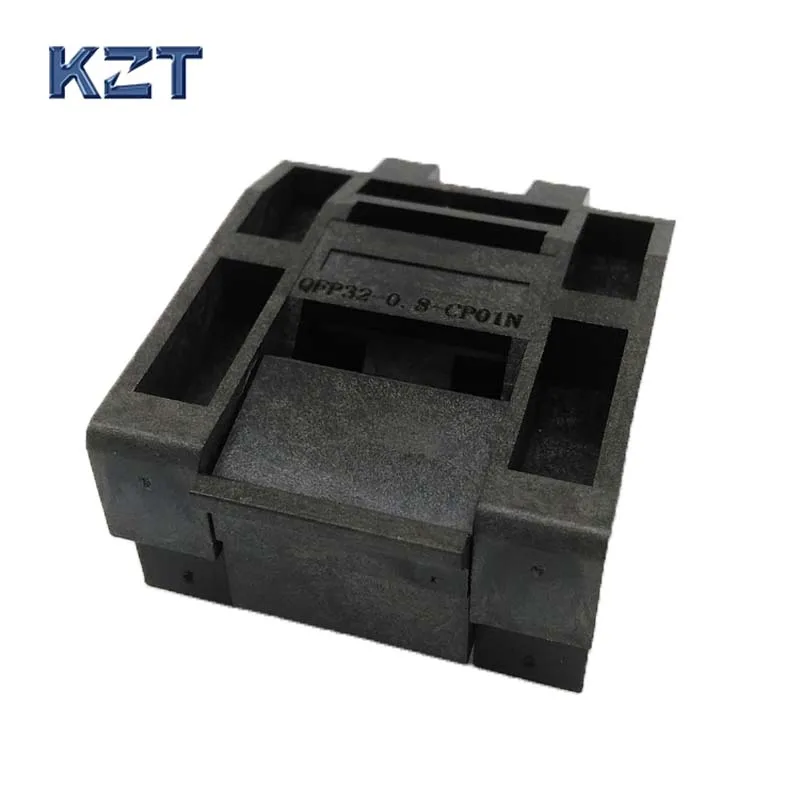 Queimar no Soquete Passo 0.8 mm ic Tamanho do Corpo 7×7 mm Ic5103241498 Clamshell Adaptador de Soquete de Teste Qfp32 Tqfp32 Lqfp32