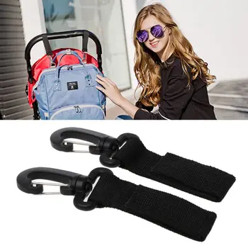 

4pcs Stroller Hooks Wheelchair Stroller Pram Carriage Bag Hanger Hook Baby Strollers Hook