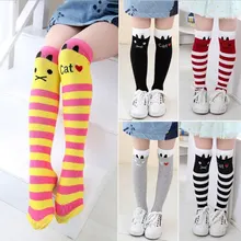 Girls Socks Cotton Baby Girl Long Sock Cartoon Lovely Cat Knee High Socks Toddler Kids Dancing socks Leg Warmer For 3-12 years Girls Socks Cotton Baby Girl Long Sock Cartoon Lovely Cat Knee High Socks Toddler Kids Dancing socks Leg Warmer For 3-12 years