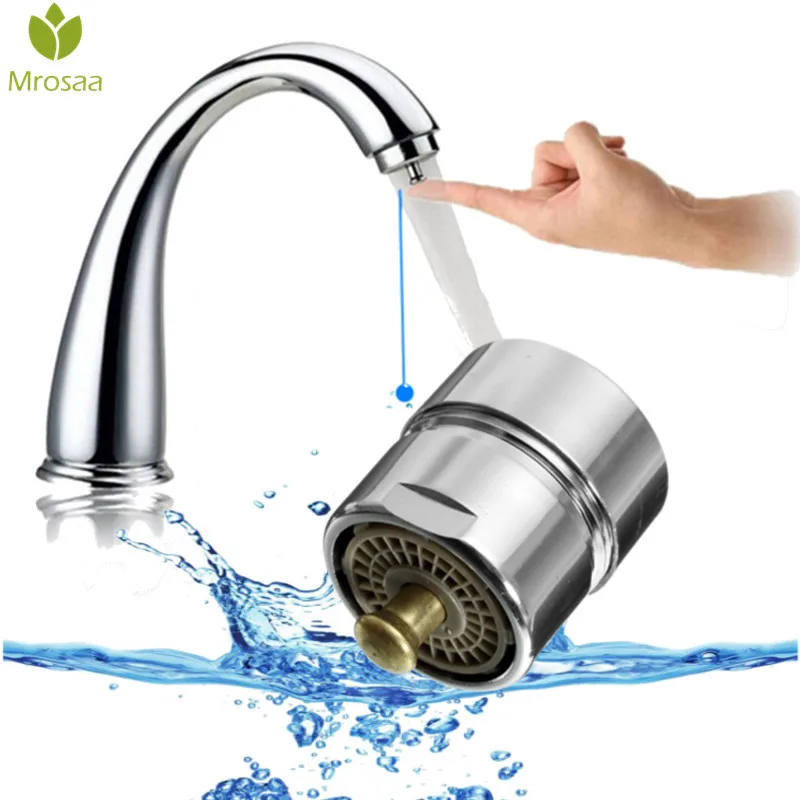 Mrosaa Water Saving Tap Aerator Valve One Touch Control Faucet Aerator