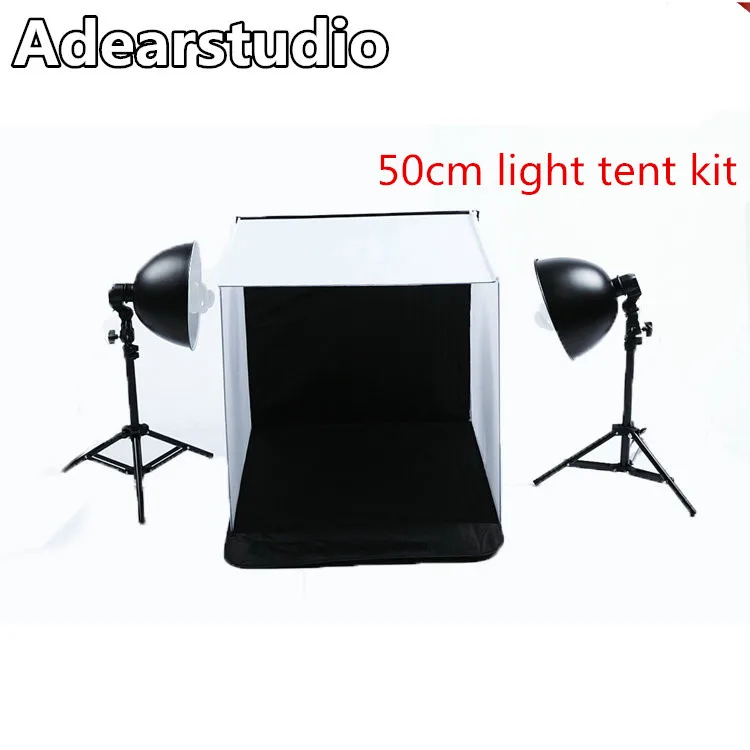 2017 Portable Photography font b Photo b font Studio 50 50cm Light box 4 Backdrops Light