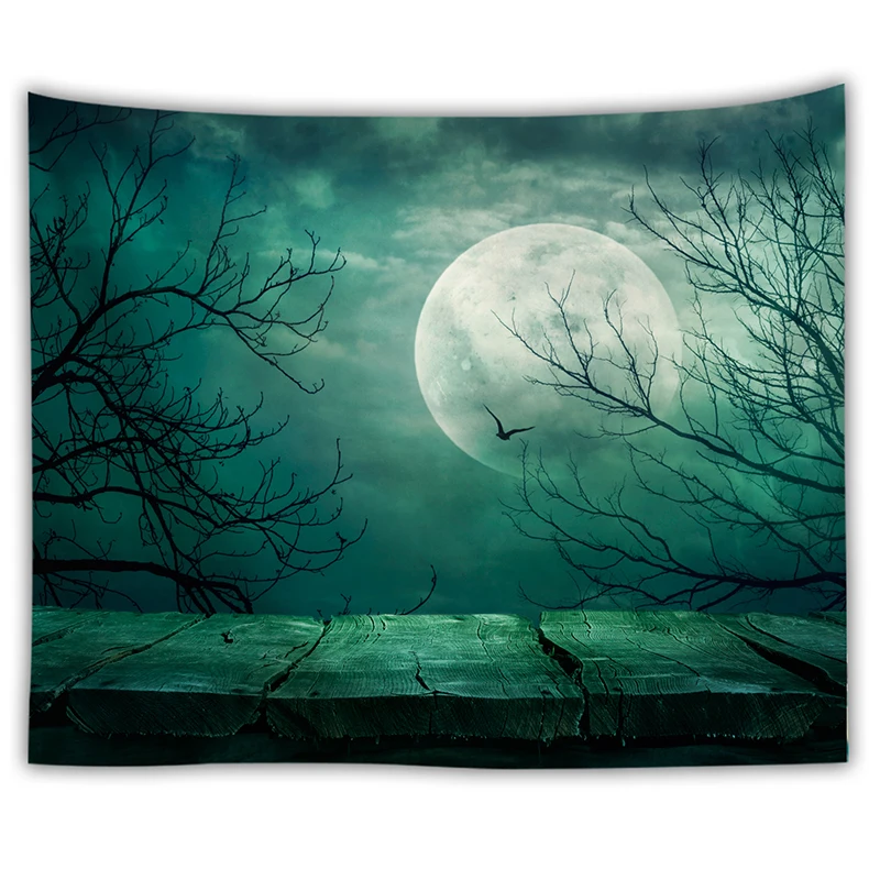 ocean moon tapestry nature dorm decor wall hanging farmhouse drop shipping fabric wall cloth tapest