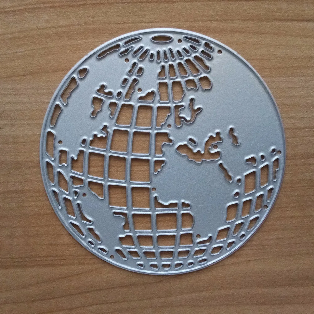 

World Map Metal Cutting Dies Stencils for DIY Scrapbooking/photo album Decorative Embossing DIY Paper Cards Party favors