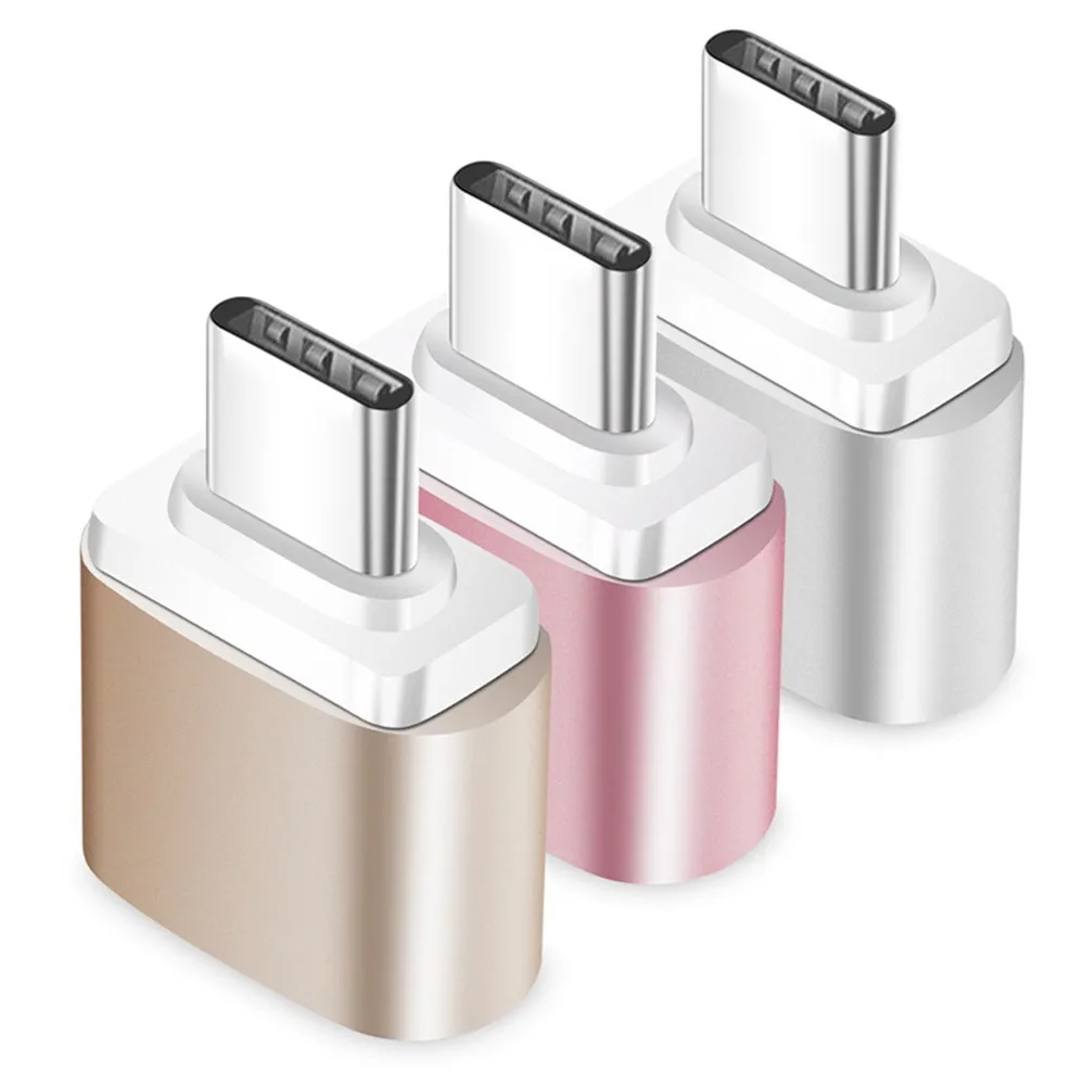 Переходник с разъемом Type C на USB3.0 Male Female металлическим OTG для адаптера Xiaomi Huawei