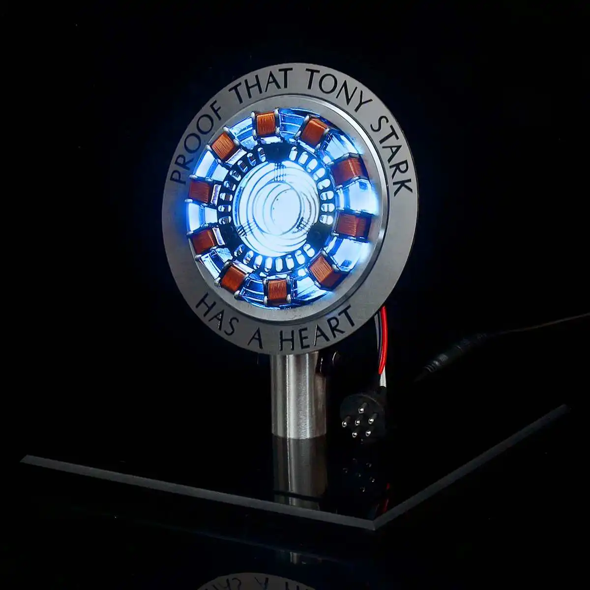 1:1 весы Arc Reactor Action Figure дистанционный светодиодный светильник MK1 детали для сборки