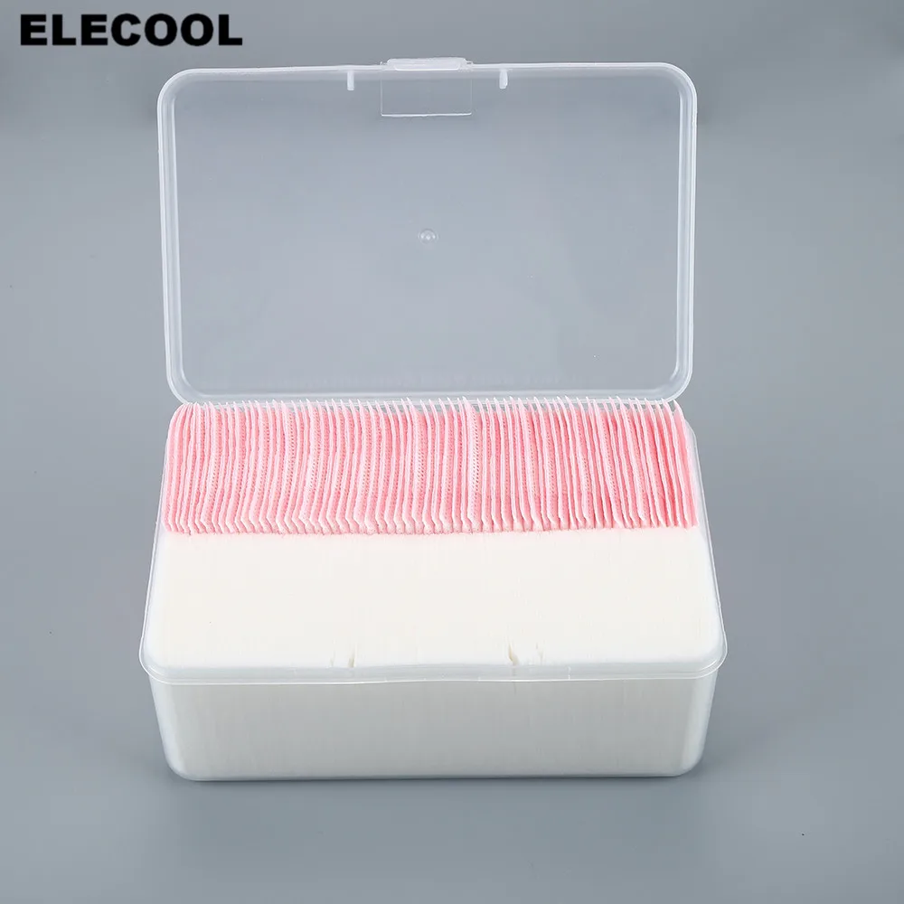 Elecool  Pcsbox Makeup Kosmetik Wajah Pembersih Kapas Bantalan Mata Wajah Pembersihan Make Up Remover Alat Kecantikan