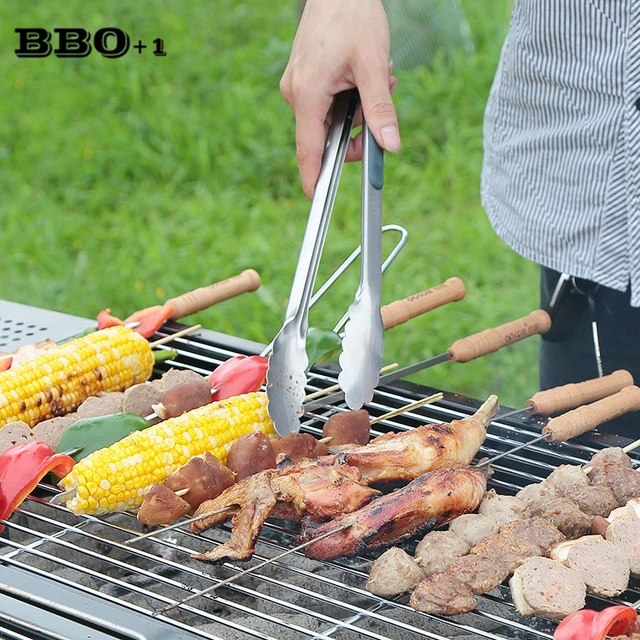 7/12inch Food Tong Stainless Steel Kitchen Tongs Silicone Non-Slip Cooking  Clip Clamp BBQ Salad Tools Grill Kitchen Accessories - AliExpress