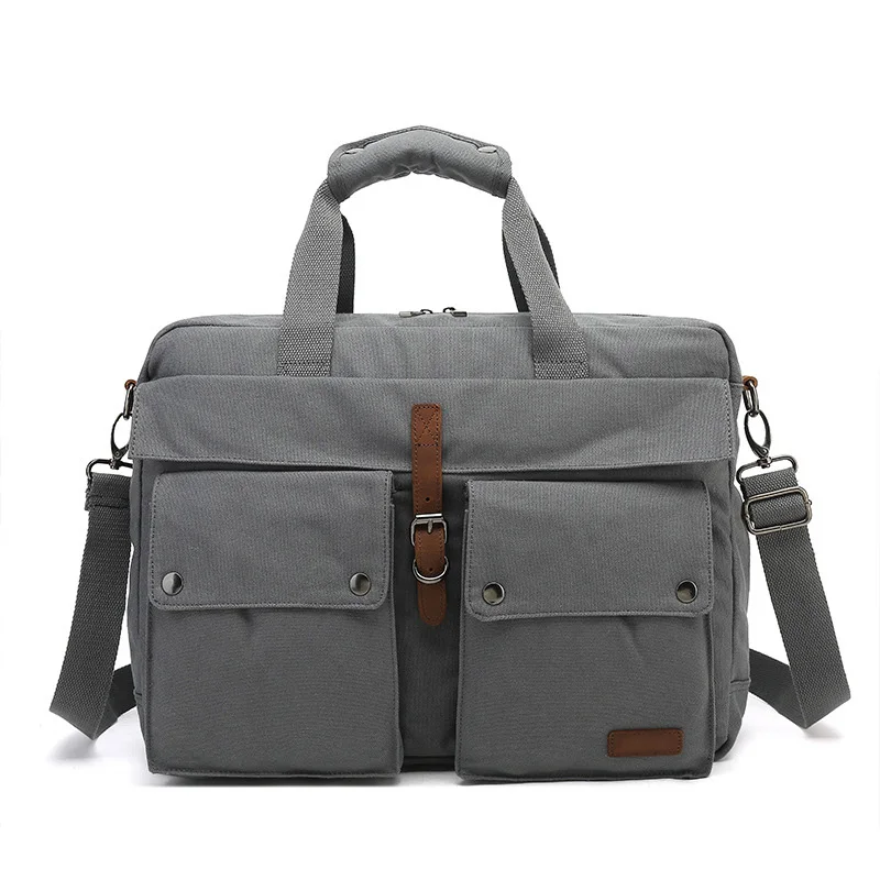 Большой Ёмкость Для мужчин Портфели Сумки из натуральной кожи, пригодный для 14 дюймов ноутбук сумка через плечо многофункциональный мужской Бизнес сумка XA256ZC - Цвет: Gray