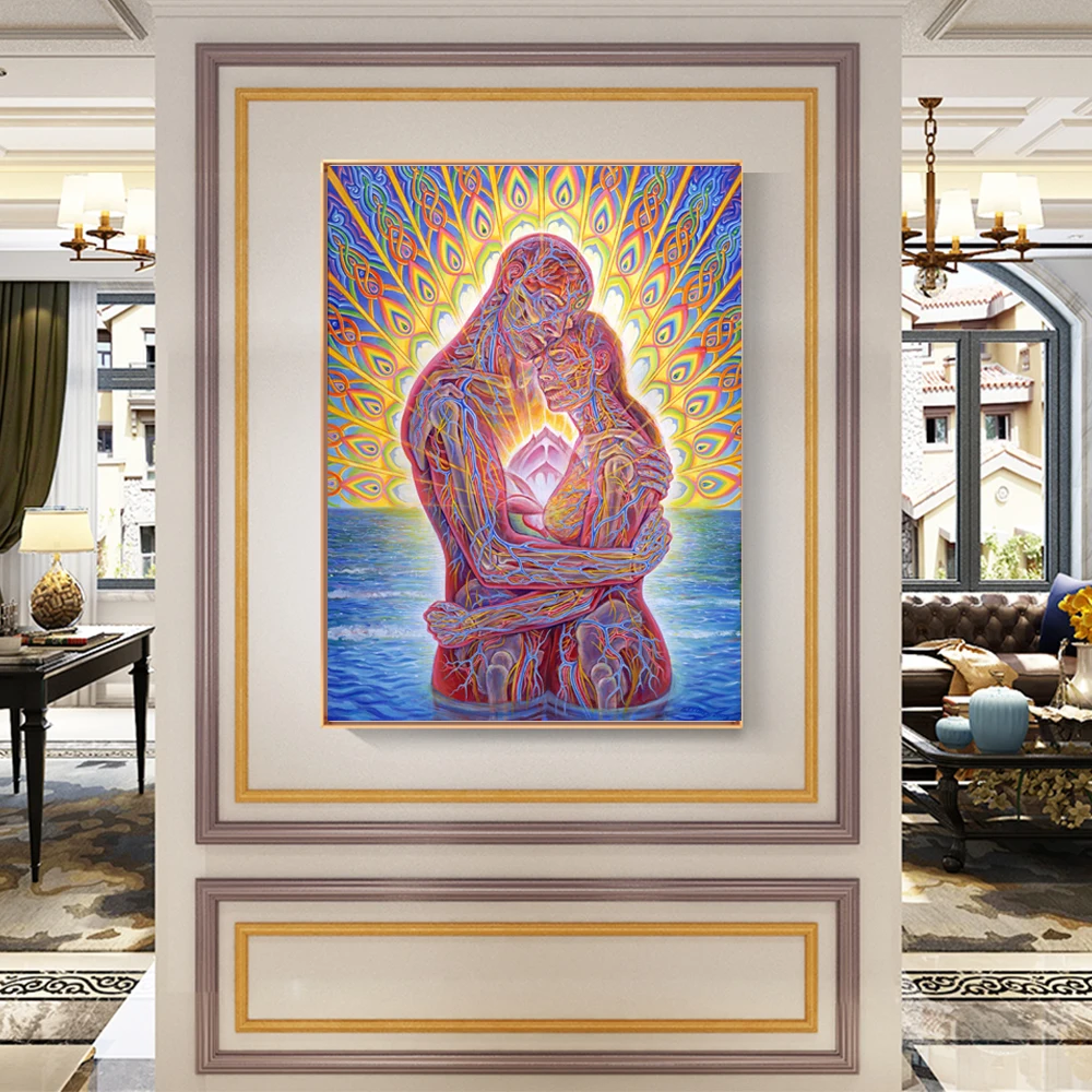 WANGART Ocean of Love Bliss картина маслом на холсте современное искусство стены красочная