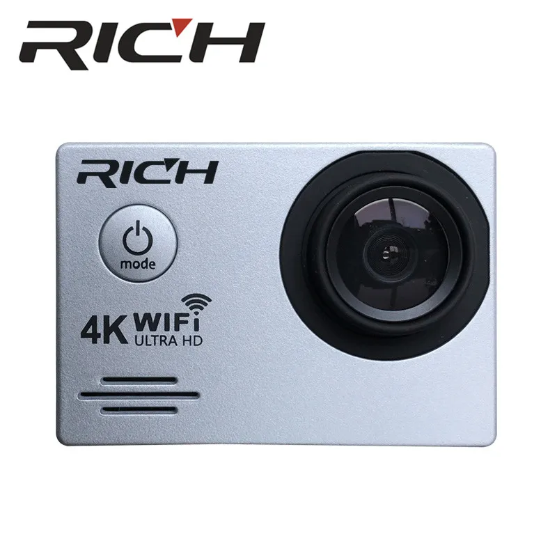 Спортивная камера RICH J520R 4K 2 7 K 1080P 16 Мп Wi Fi 30 м водонепроницаемая 2.0LCD Full HD DVR