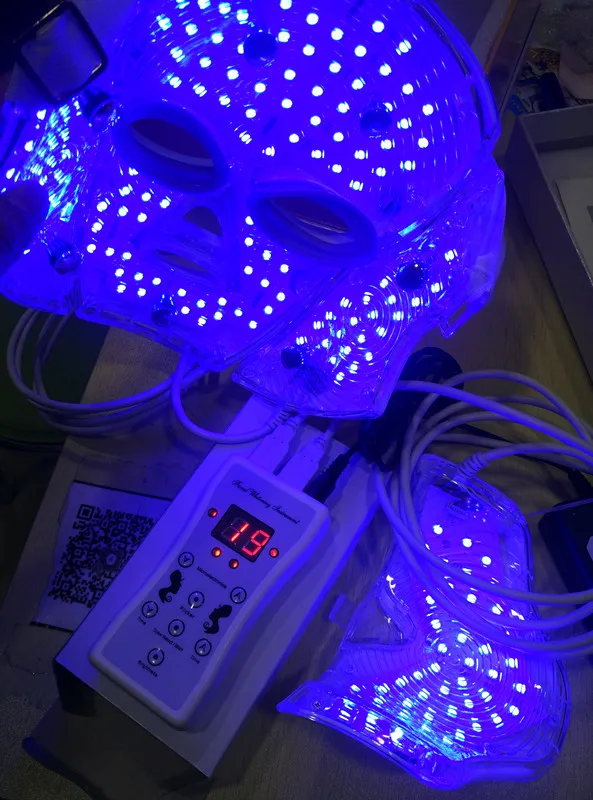 

7 Color Photon Light Therapy Facial Mask Skin Care Anti-aging Personal Led Lamp Beauty Mask with Neck Care