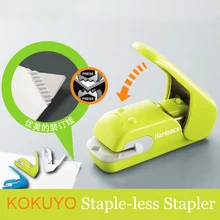 Japão kokuyo grampo grátis grampeador harinacs imprensa criativa e segura artigos de papelaria estudante
