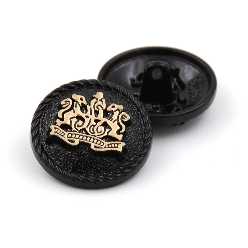 30 шт., джинсовые пуговицы для скрапбукинга, английские пуговицы высокого качества для мужчин и женщин, металлические 23 мм, 25 мм, черная Пряжка для пальто, золотистые D2-7