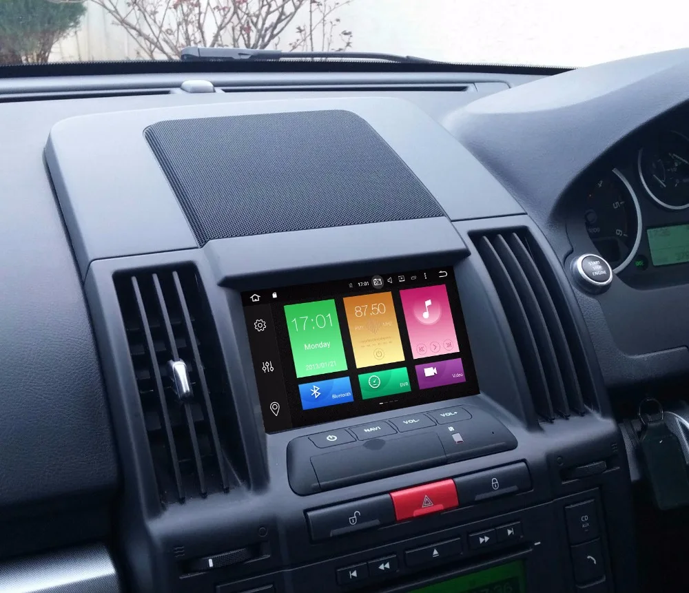 Excellent Car DVD GPS Player Octa Core 7 Inch Android 9.0 GPS Navigation for Land Rover Freelander 2 DAB 4GB RAM+32GB ROM+16G Map Wifi USB 12