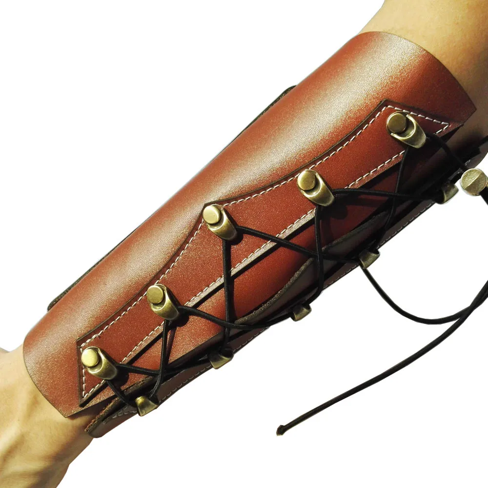 Archery Arm Guard Hunting Traditional Cow Leather Arm Restraint