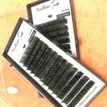 1 поднос Seashine высшего качества кашемир Южнокорейский Шелк индивидуальное наращивание ресниц настроить логотип классические ресницы