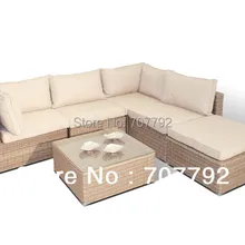 Дизайн открытый ротанга фантазии диваном