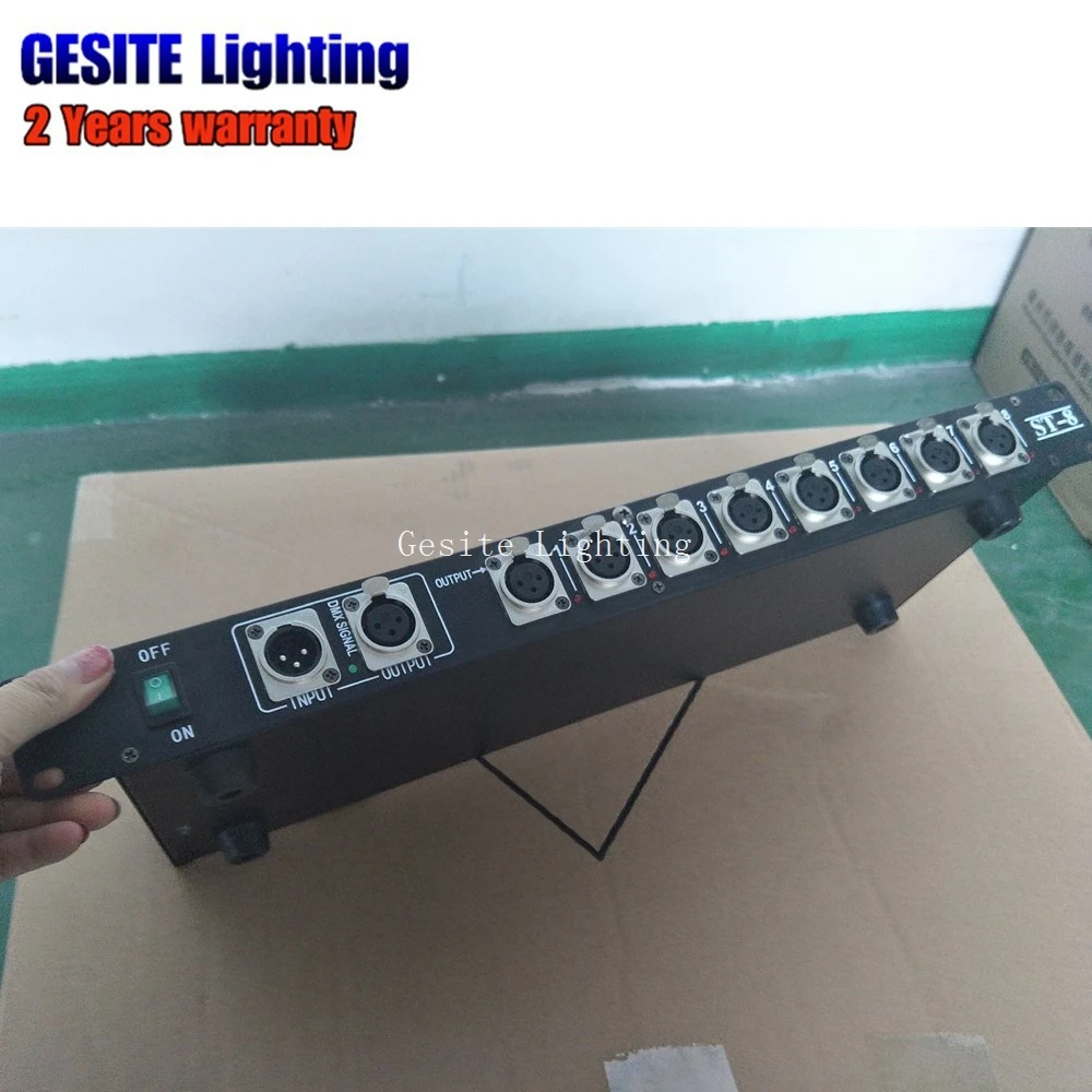 Console de Dmx Amplificador de Sinal Vias para o para o Estágio Divisor de 8 Controlador Dmx512 Estágio