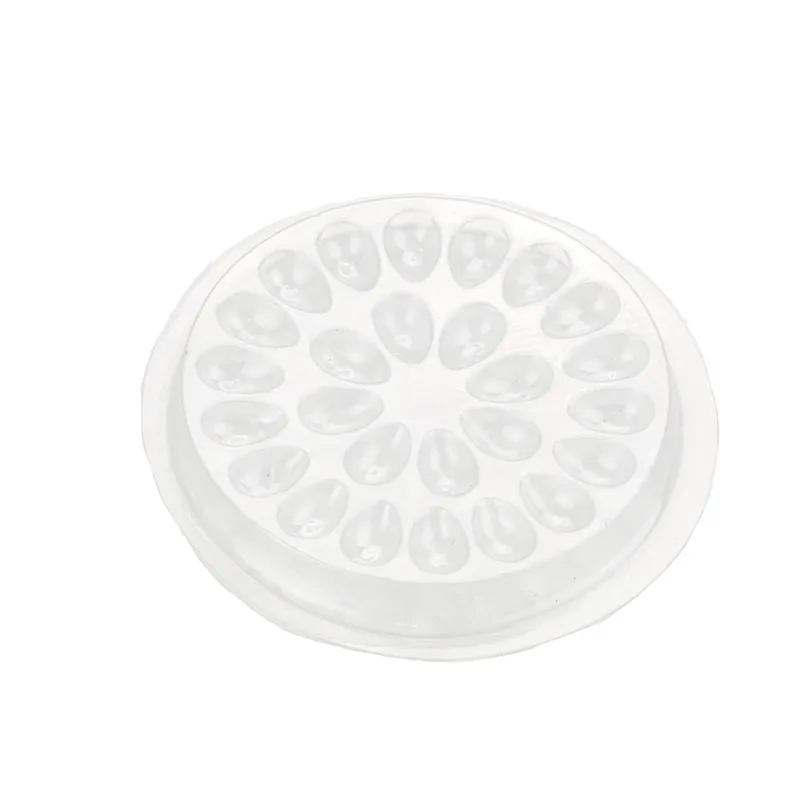 

50pcs Disposable Individual Eyelashes Glue Holder Pallet Eyelash Extension Glue Pads Stand on Eyelash Plastic Glue Saving