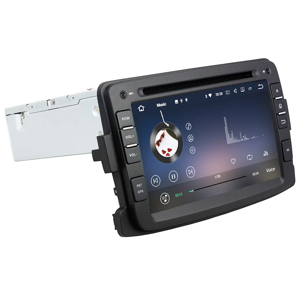 Discount Eunavi 1 Din Android 7.1 2GB RAM Car DVD Player GPS Navi RDS Radio For Renault Duster 2012 2013 wifi Bluetooth steer control USB 2