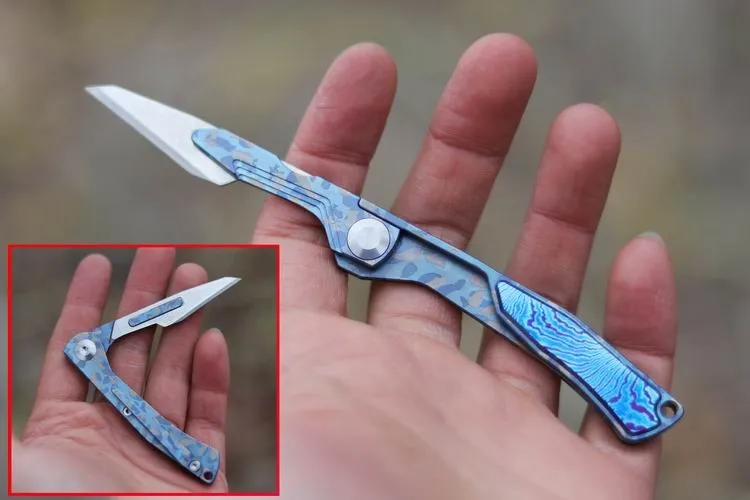 Folding Scalpel II Titanium Alloy Folding Utility Knife Surgical Blade EDC Portable Outdoor Folding Knife Utility Knife Folding Scalpel II Titanium Alloy Folding Utility Knife Surgical Blade EDC Portable Outdoor Folding Knife Utility Knife