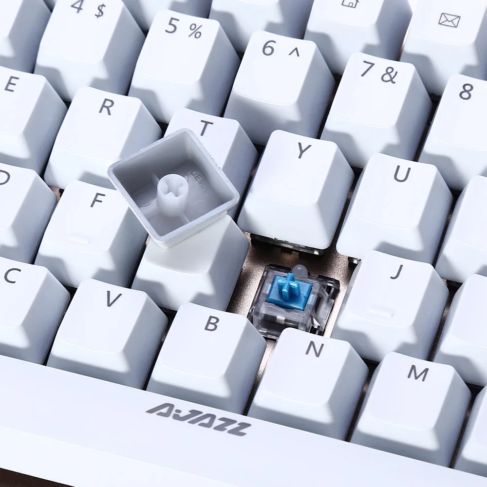 Оригинальный Ajazz AK33 подсветка Mechaincal игровая клавиатура синий переключатель 82