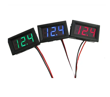1 шт. красный цвет 3 кабеля 0 56 дюйма мини DC0V-30V Светодиодная панель Измеритель