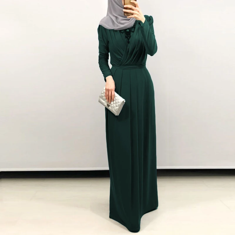ОАЭ абайя Дубай Кафтан Малайзия гофрированные шифон кимоно кардиган мусульманский хиджаб платье для женщин Дубай турецкая исламская одежда