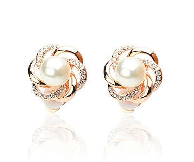 Женские серьги клипсы с искусственным жемчугом|pearl clip on earrings|clip earringspearl |