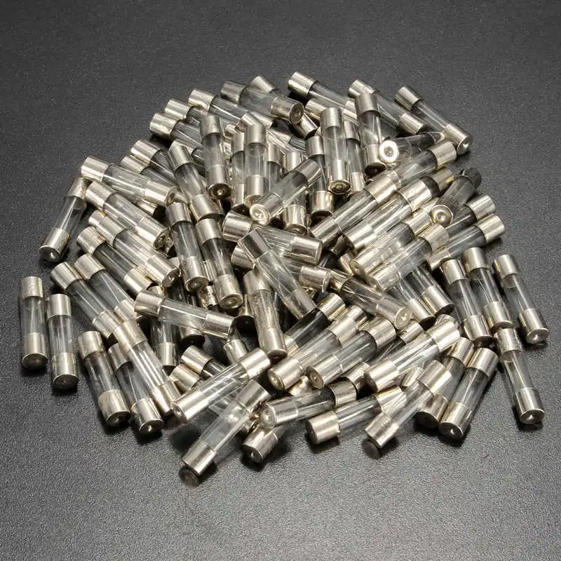 100x 10A 250 V 5x20mm Быстрая стеклянная трубка комплект предохранителей F10AL 10 Amp Быстрый плавкий предохранитель страховая трубка подходит для электрического оборудования