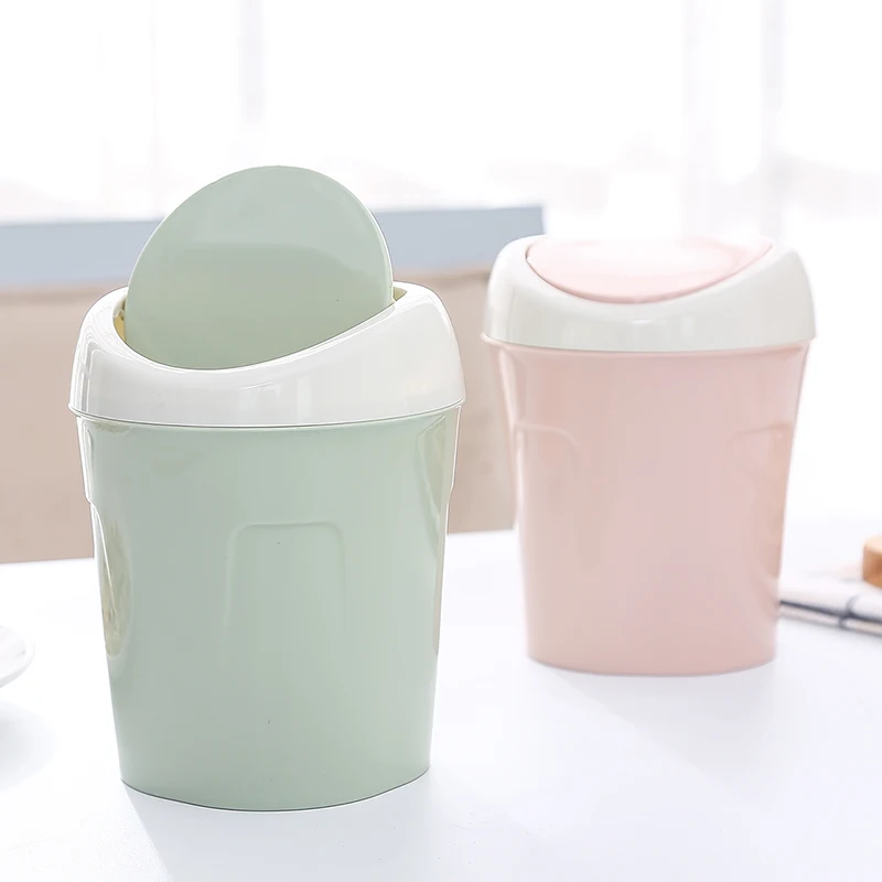 

1pc Desktop Mini Living Room Coffee Table Paper Basket Creative Home Desktop Small Trash Can Desk Bin