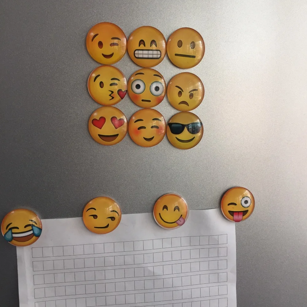 13 Pcs Jenis Ekspresi Pack Lucu Putaran Kartun Emoji Senyum Wajah