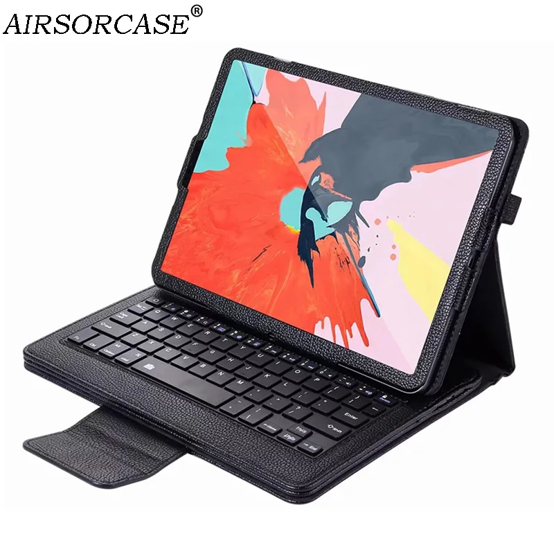 

Split type Keyboard Wireless Bluetooth Business Tablet Case for Apple iPad Pro 11 2018 Case Cover Litchi PU Leather Back Cover