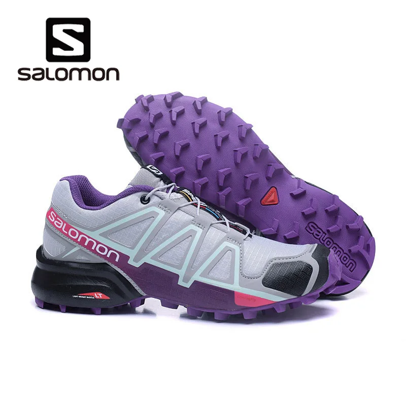 

2019 New Purple Salomon Speed Cross 4 Free Run Grey Woman Sport Shoes Outdoor Running Sneakers Women Footwear BIG SIZE