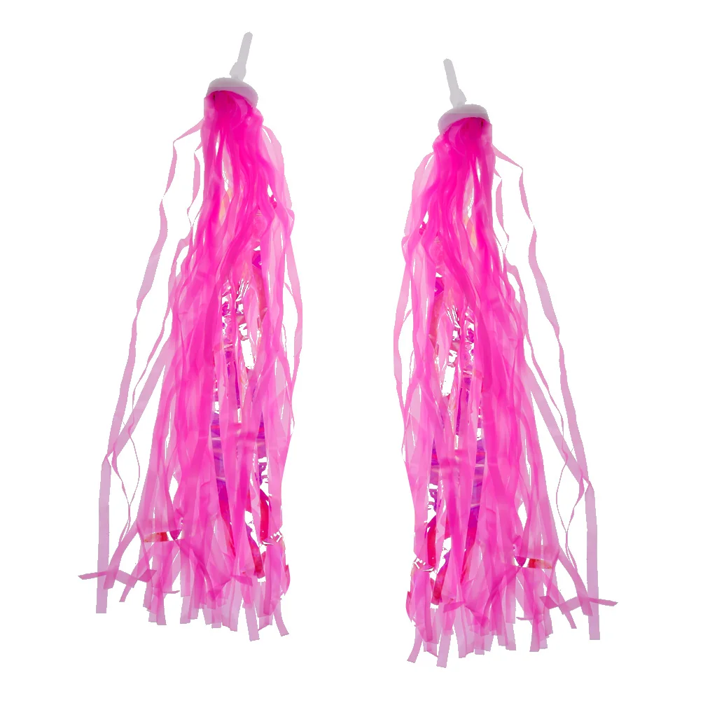 Kids Bicycle Handlebar Grip + Bike Streamers Tricycle Handlebar Grip Tassels Bicycle Brake Grip Protector